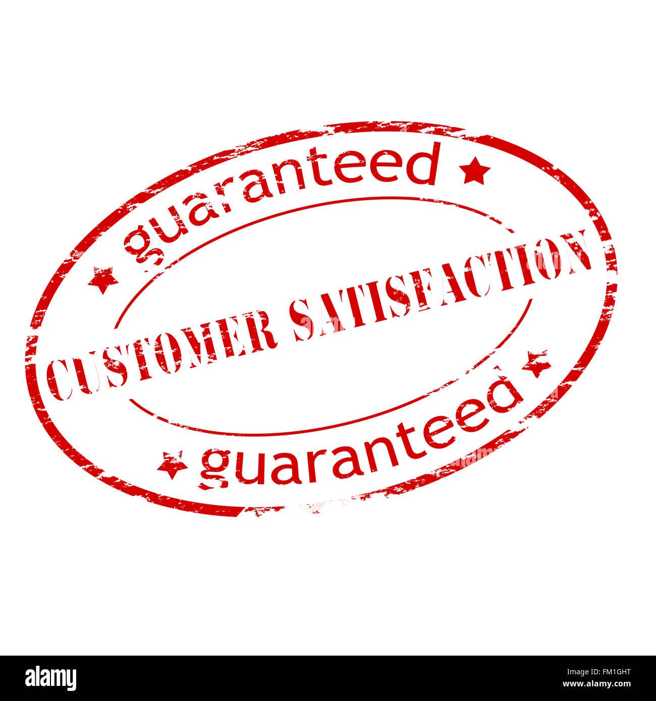 Stempel mit Text Kundenzufriedenheit innen, Vektor-illustration Stockfoto