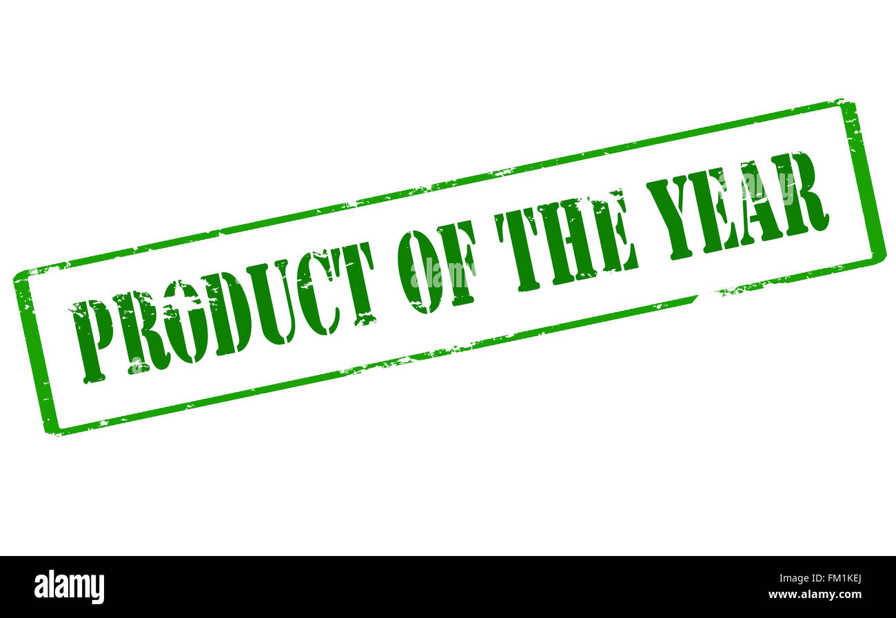 Stempel mit Text-Produkt des Jahres innen, Vektor-illustration Stockfoto