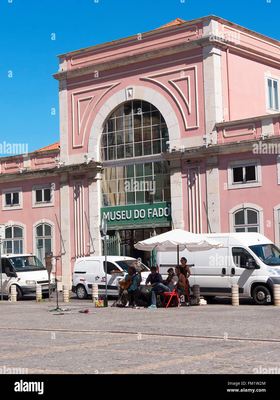 Alfama ist der älteste Stadtteil von Lissabon und das ist ein Museum für den Song Stil Fado Stockfoto