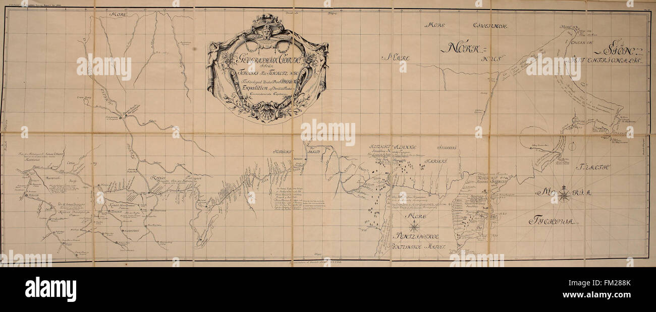 Frühen Expeditionen in die Region von Bering-Meer und Straße - Berichte und Tagebücher von Vitus Ivanovich Bering (1891) Stockfoto