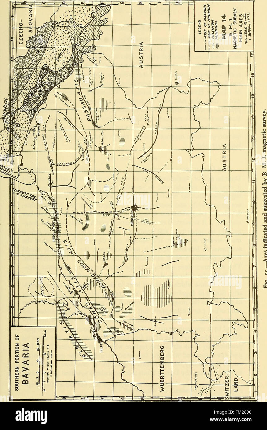 Frühe geophysikalische Dokumente von der Gesellschaft der Erforschung Geophysicists (1947) Stockfoto