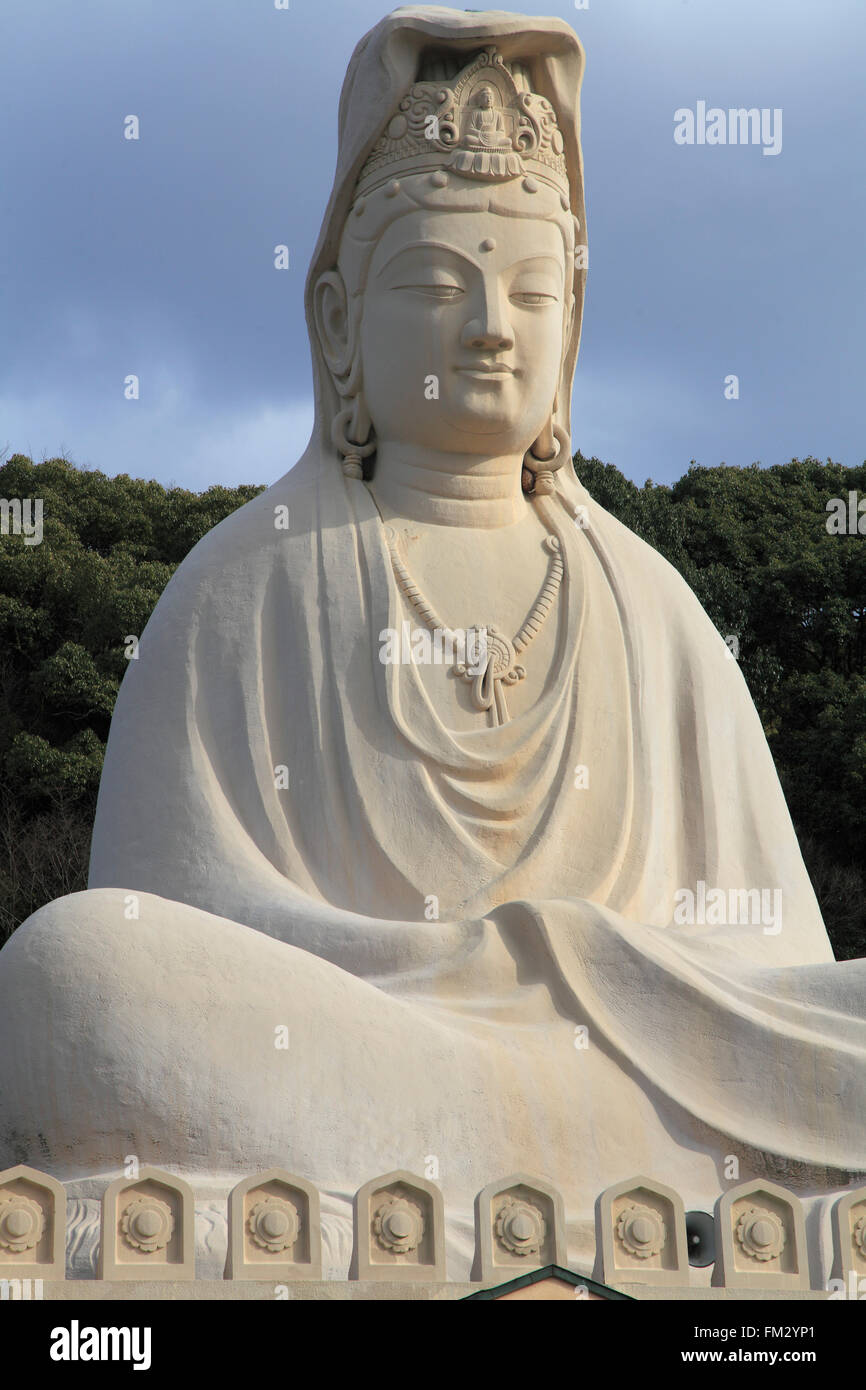 Japan; Kyoto, Ryozen Kannon, Bodhisattva Avalokitesvara, Statue, Stockfoto