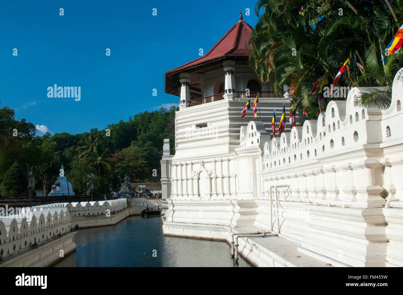 Der Zahntempel (Dalada Maligawa) in Kandy, Sri Lanka Stockfoto