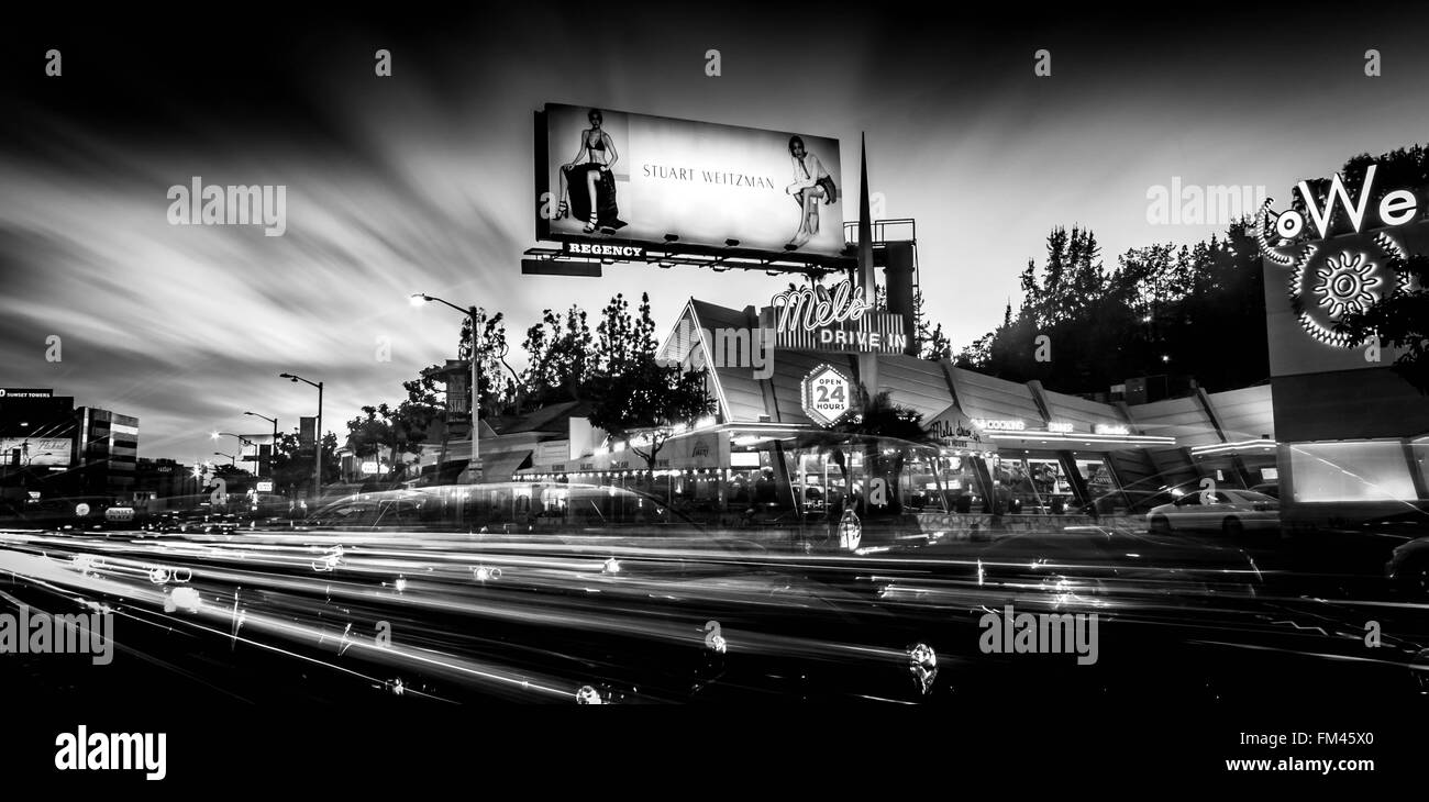 Mel es Diner am Sunset Blvd Stockfoto