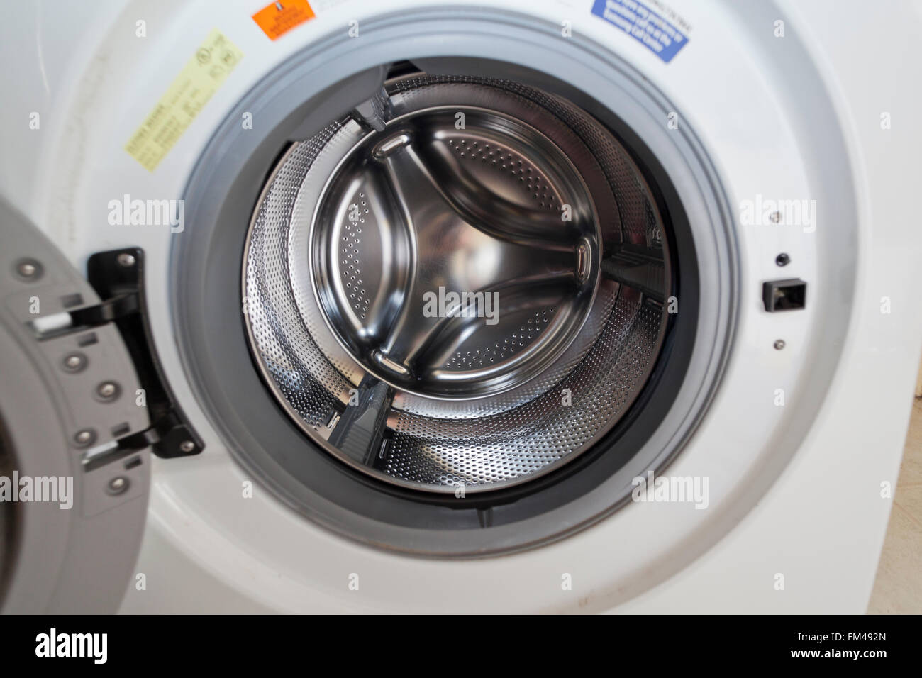 Innenraum der Frontlader Waschmaschine - USA Stockfoto