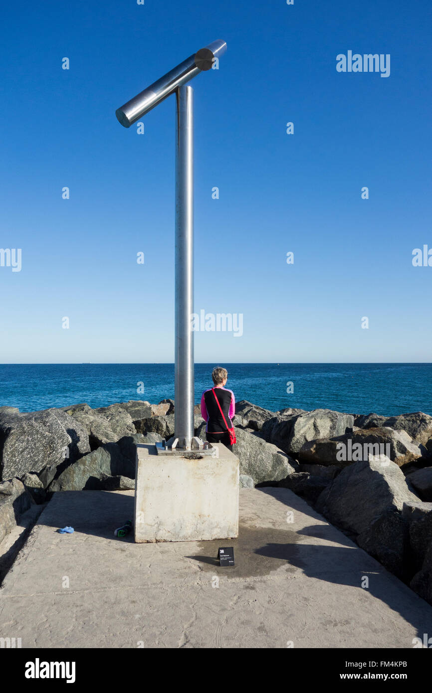 Skulpturen am Meer am Cottesloe Beach Perth Westaustralien 2016 Stockfoto