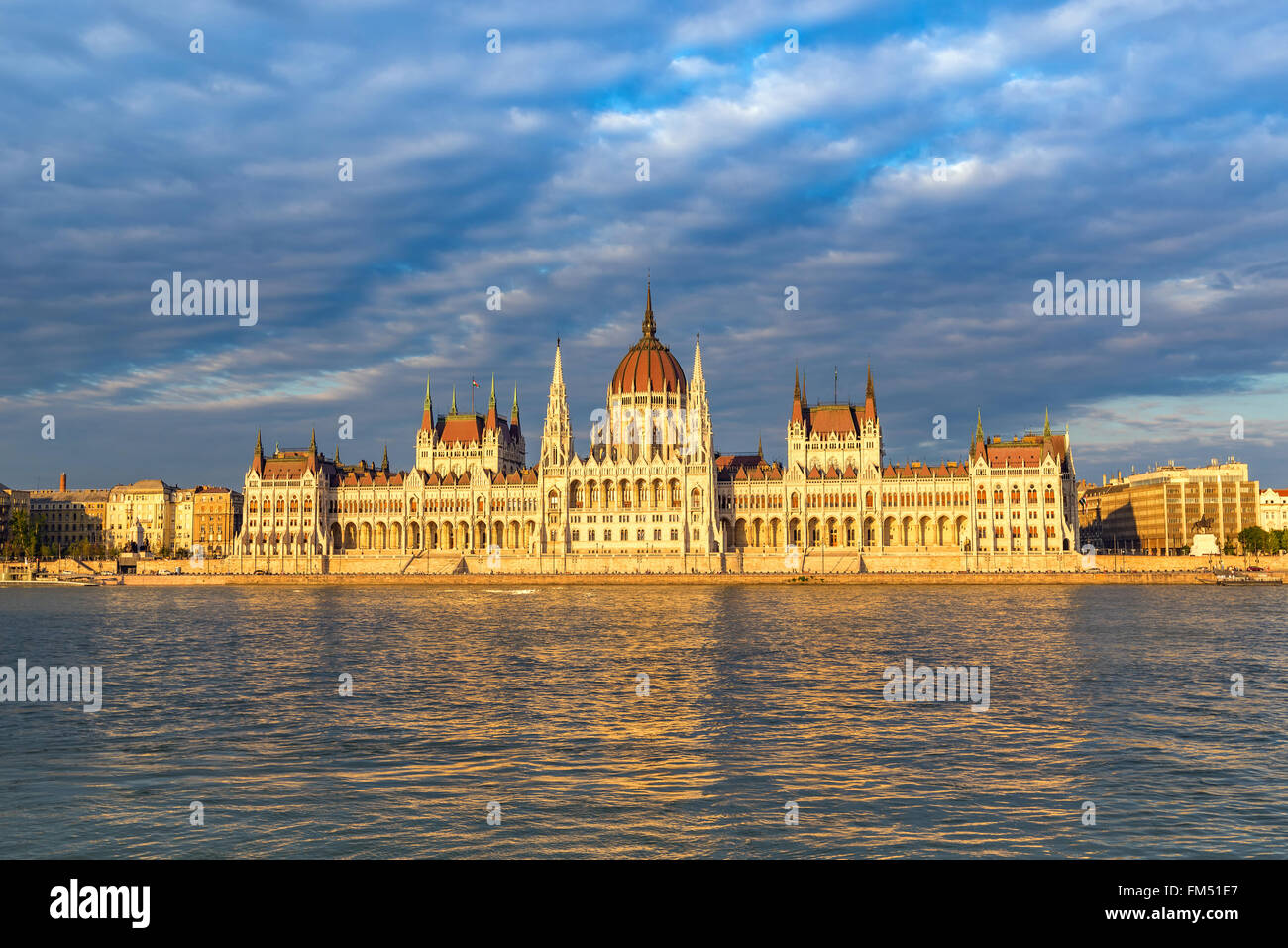 Ungarische Parlament, Budapest, Ungarn Stockfoto