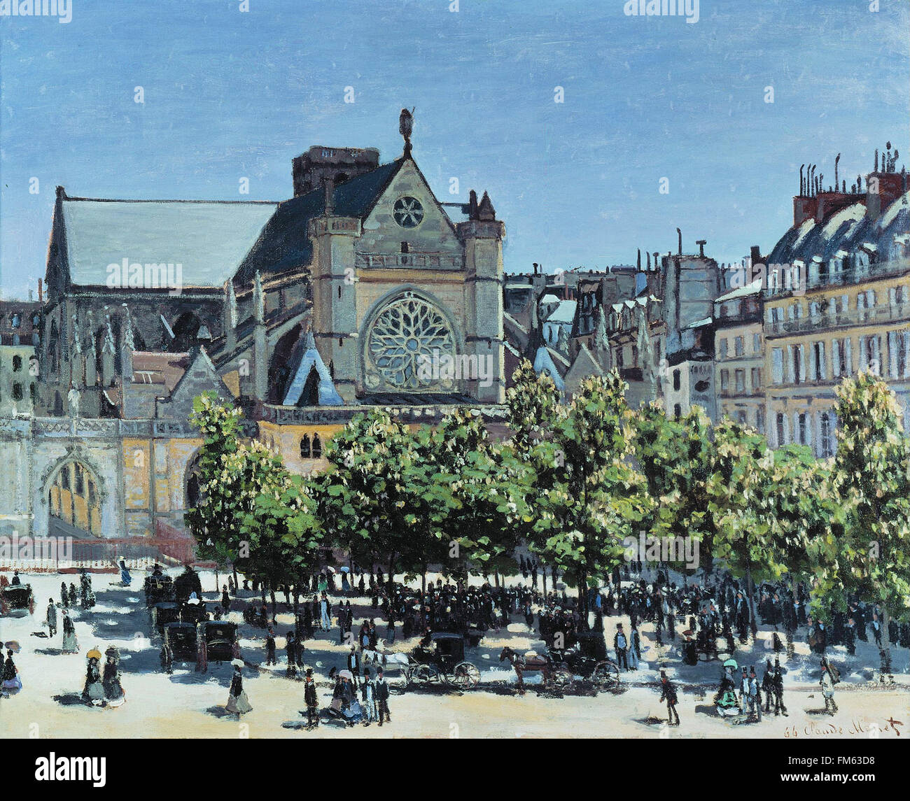 Claude Monet - St. Germain Auxerrois À Paris Stockfoto