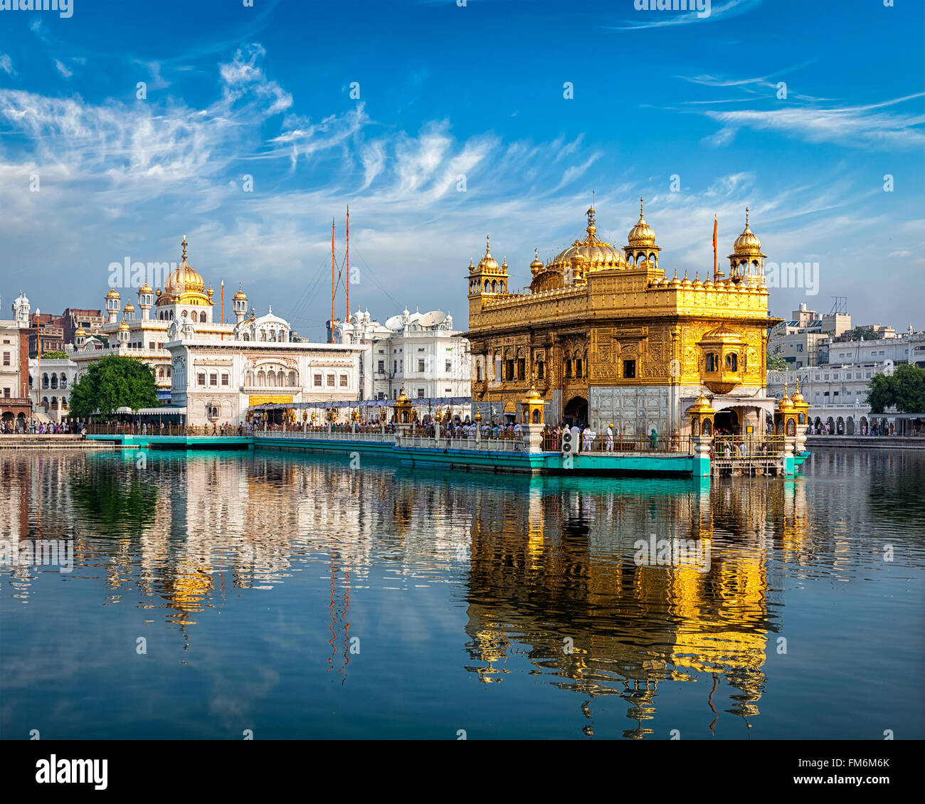 Goldenen Tempel in Amritsar Stockfoto