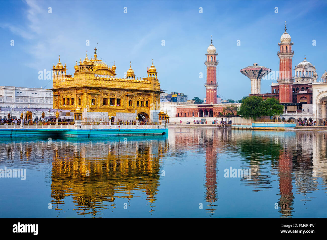 Goldenen Tempel in Amritsar Stockfoto