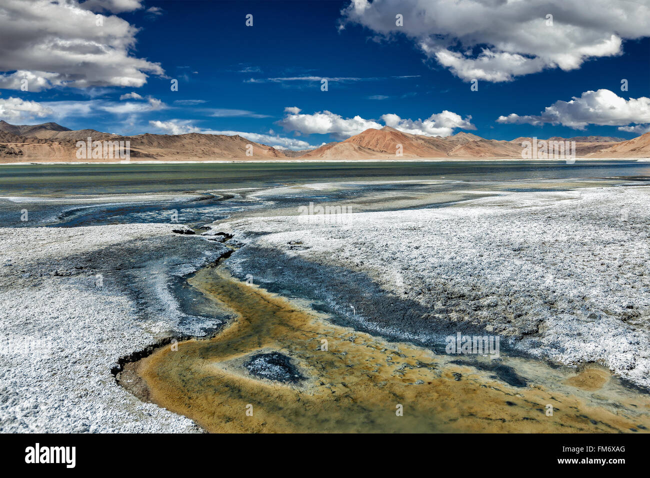Berg-See-Tso Kar im Himalaya Stockfoto