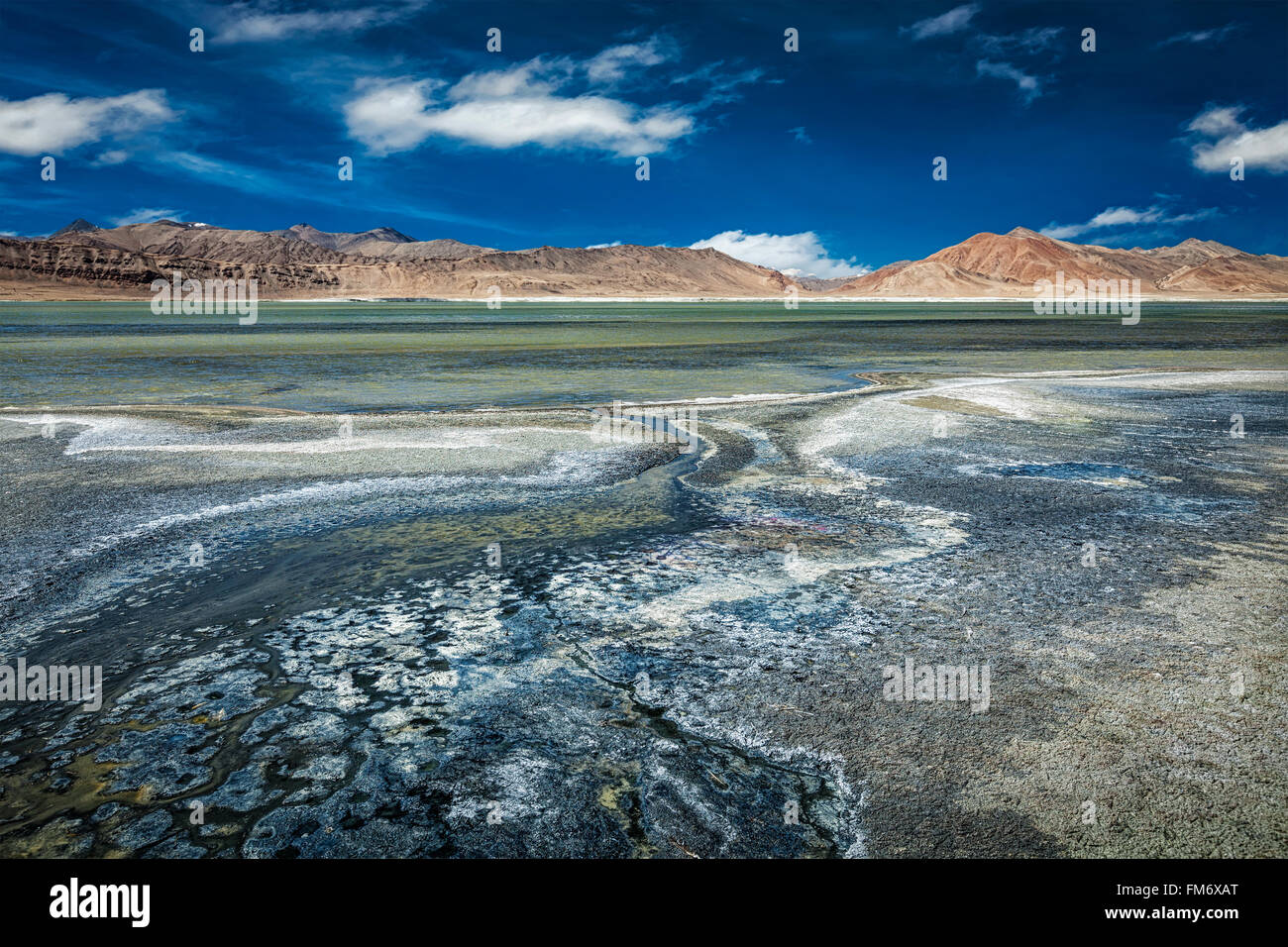 Berg-See-Tso Kar im Himalaya Stockfoto