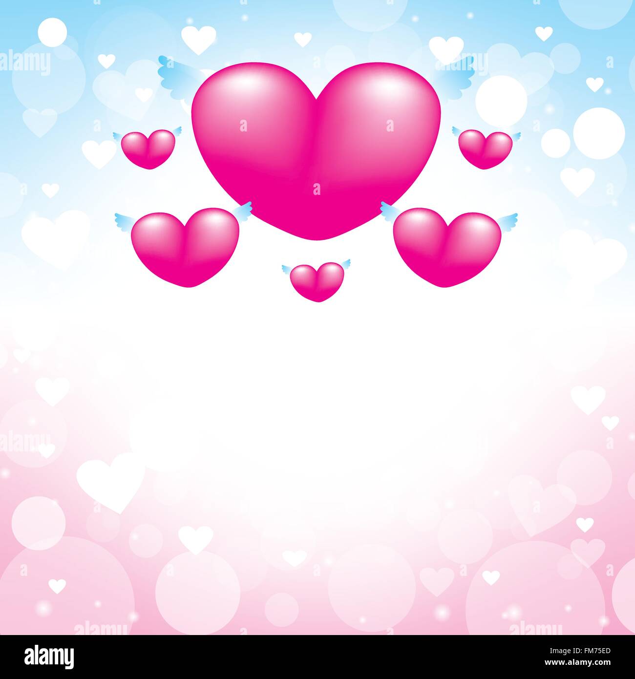 Liebe Herz rosa Hintergrund, design für Valentinstag, Muttertag, Geburtstag, Hochzeit und Liebe Karte, Vektor-Illustration 1 Stock Vektor