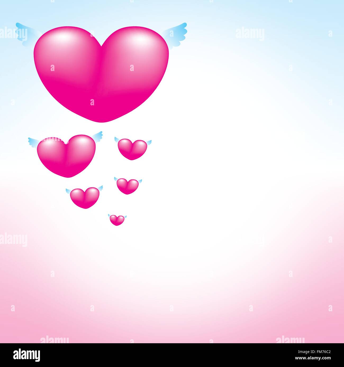 Liebe Herz rosa Hintergrund, design für Valentinstag, Muttertag, Geburtstag, Hochzeit und Liebe Karte, Vektor-Illustration 3 Stock Vektor