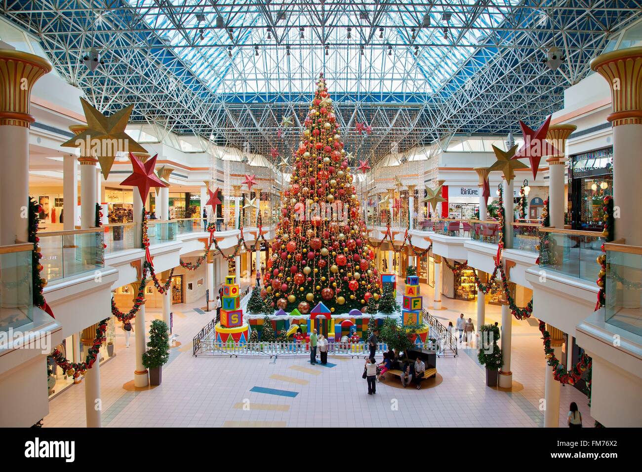 Vereinigte Arabische Emirate, Dubai, Wafi City Mall Stockfoto