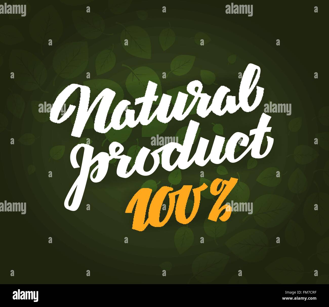 Naturprodukt-Logo Design-Vektor-Vorlage mit Blätter Stock Vektor
