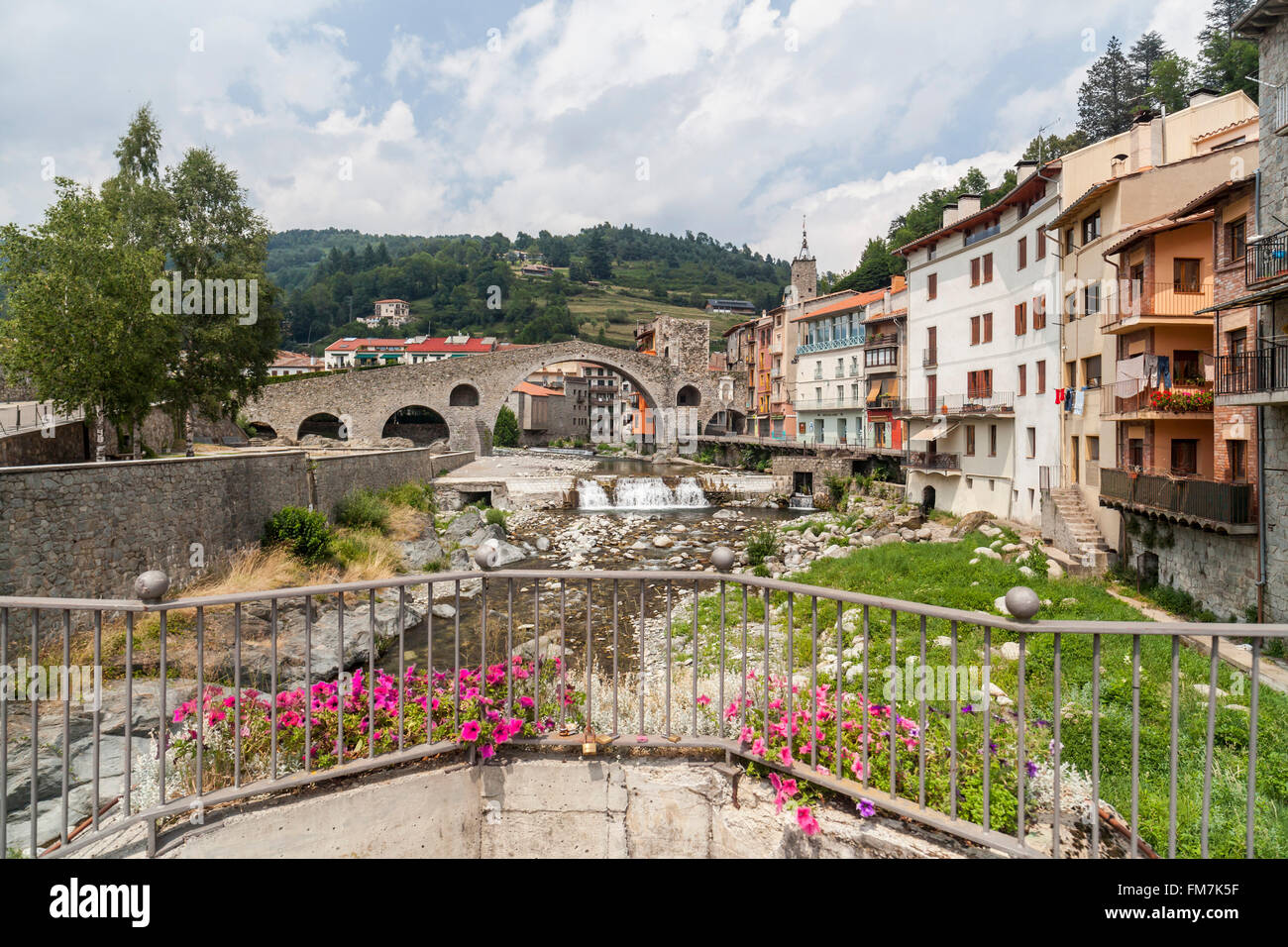 Camprodon, Katalonien, Spanien. Stockfoto