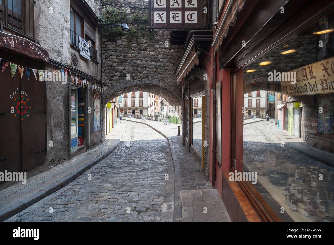 Camprodon, Katalonien, Spanien. Stockfoto