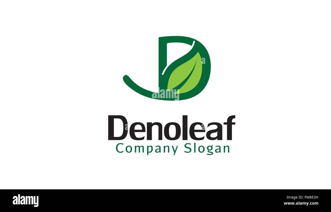 D-Brief-Blatt-Design-Darstellung Stock Vektor