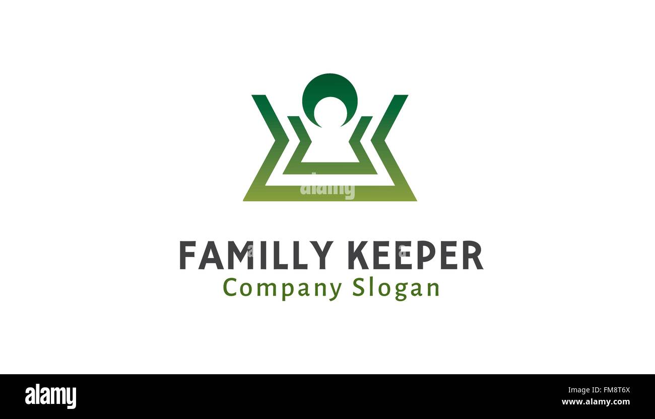 Familie Keeper-Design-Darstellung Stock Vektor