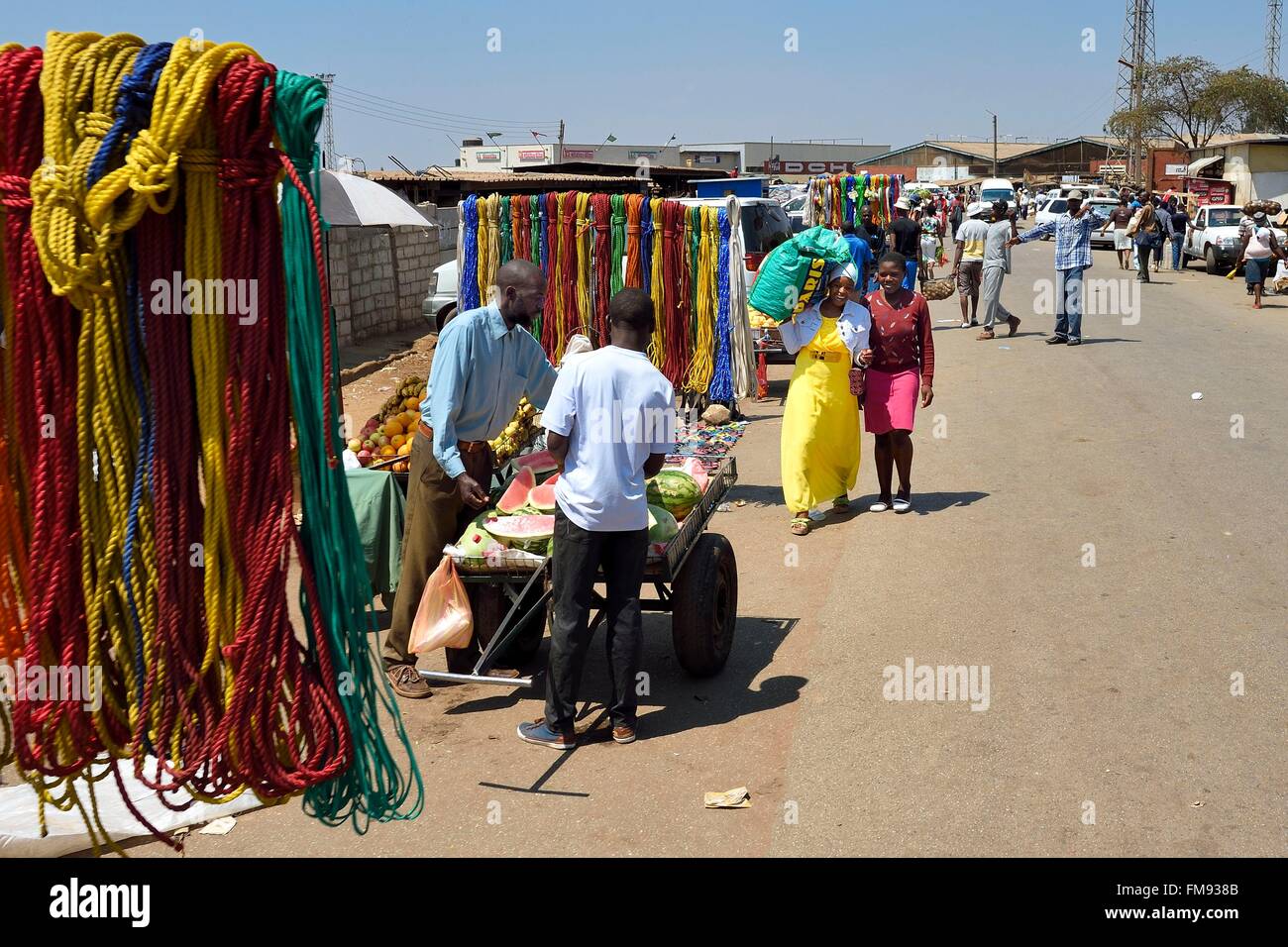 Harare, Simbabwe Mbare Markt Stockfoto