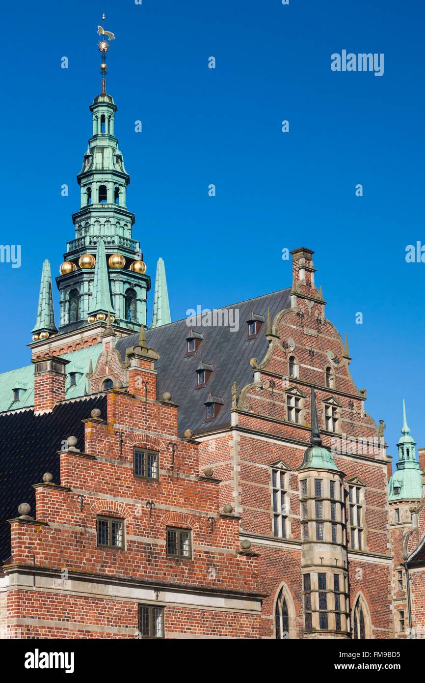 Dänemark, Zealand, Hillerod, Schloss Frederiksborg, außen Stockfoto