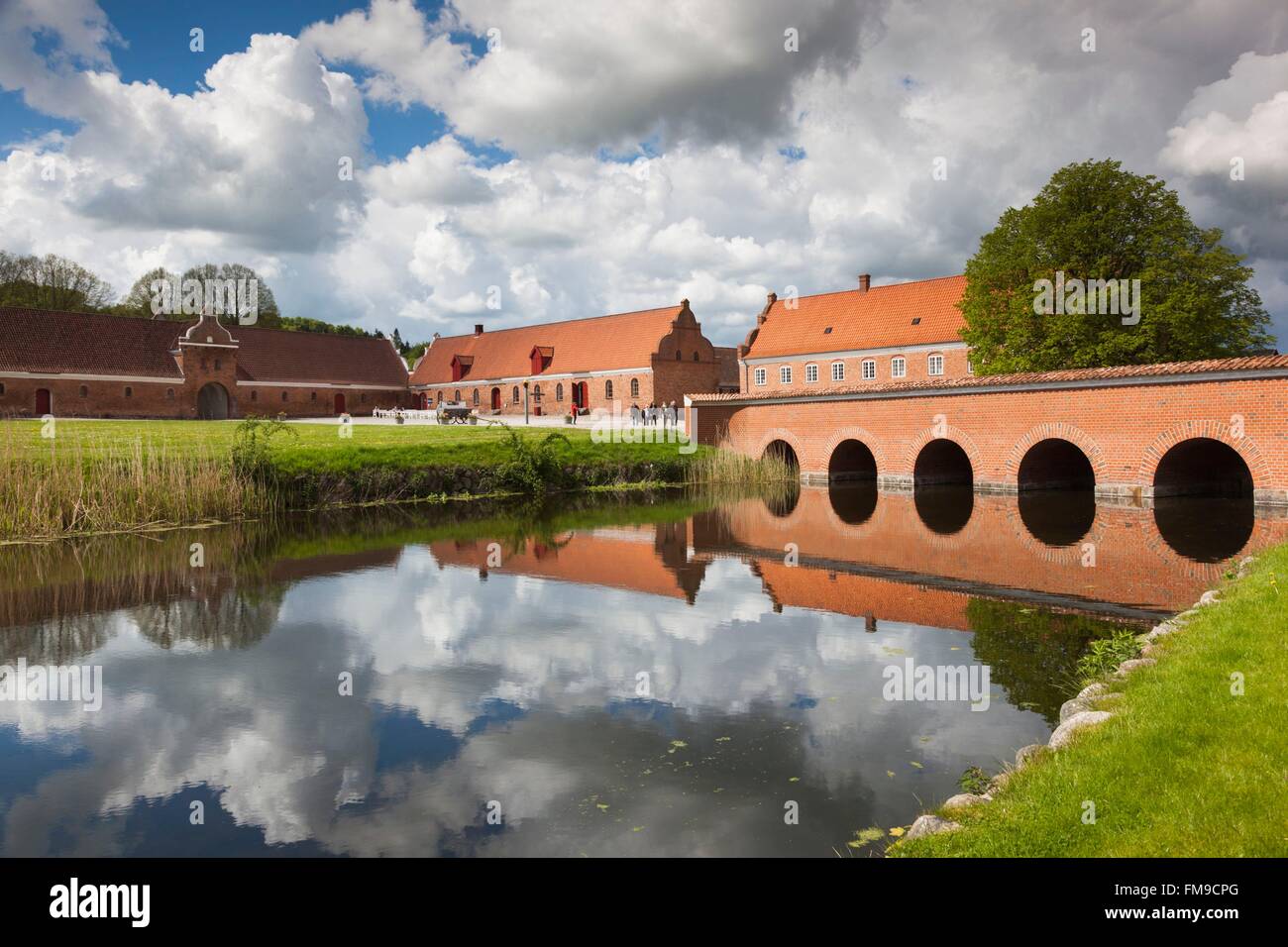 Dänemark, Jütland, Auning, Gammel Estrup Herrenhaus, Herrenhaus Gebäude Stockfoto