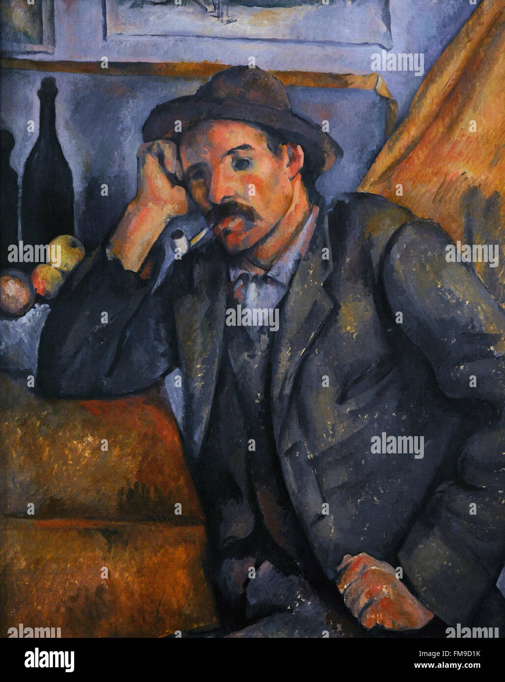 Paul Cézanne (1839-1906). Französischer Maler. Raucher, ca. 1890-1892. Öl auf Leinwand. Die Eremitage. Sankt Petersburg. Russland. Stockfoto