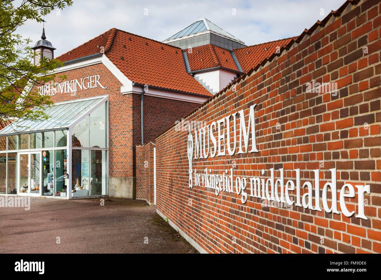 Dänemark, Jütland, Ribe, Museet Ribes Vikinger, Wikinger-Museum, außen Stockfoto
