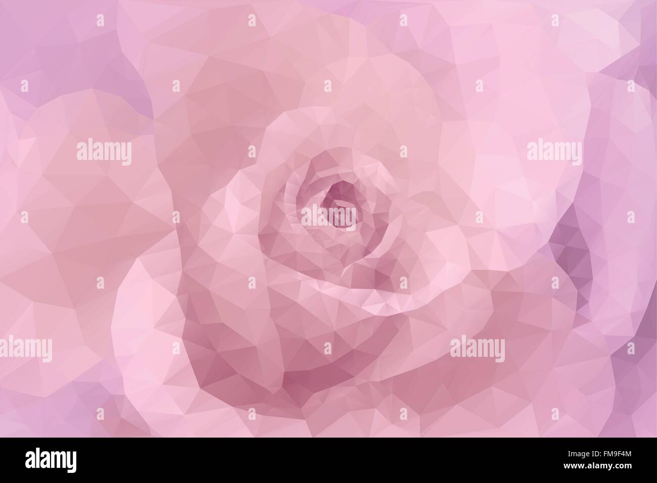 Abstrakte Dreieck Polygon floral Mode sanfte dekorative rosa Hochzeit Hintergrund Stock Vektor