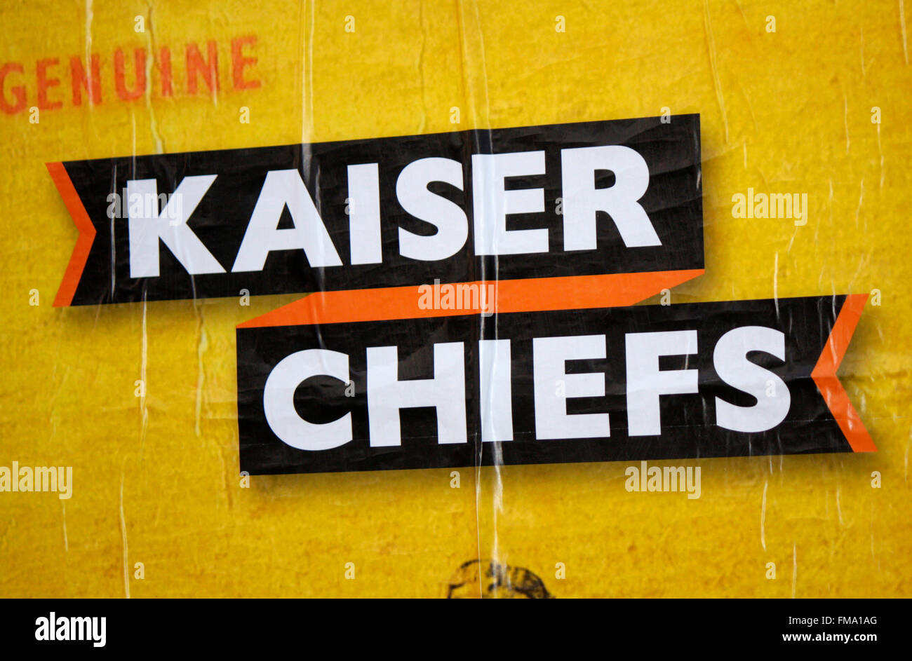 Logo der Band "Kaiser Chiefs", Berlin. Stockfoto