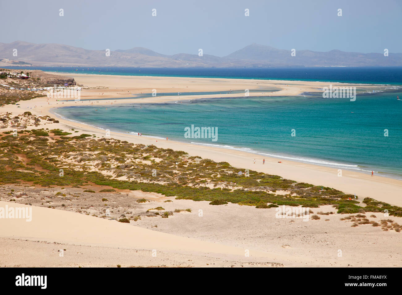 Playa de Sotavento, Insel Fuerteventura, Kanarische Inseln, Spanien, Europa Stockfoto