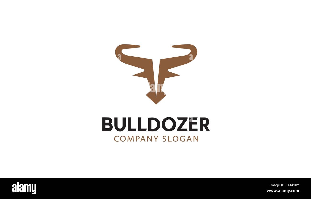 Bulldozer-Design-Darstellung Stock Vektor