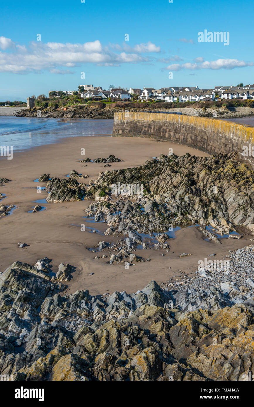 Watch House Bay Beach Barry Südküste Wales Stockfoto