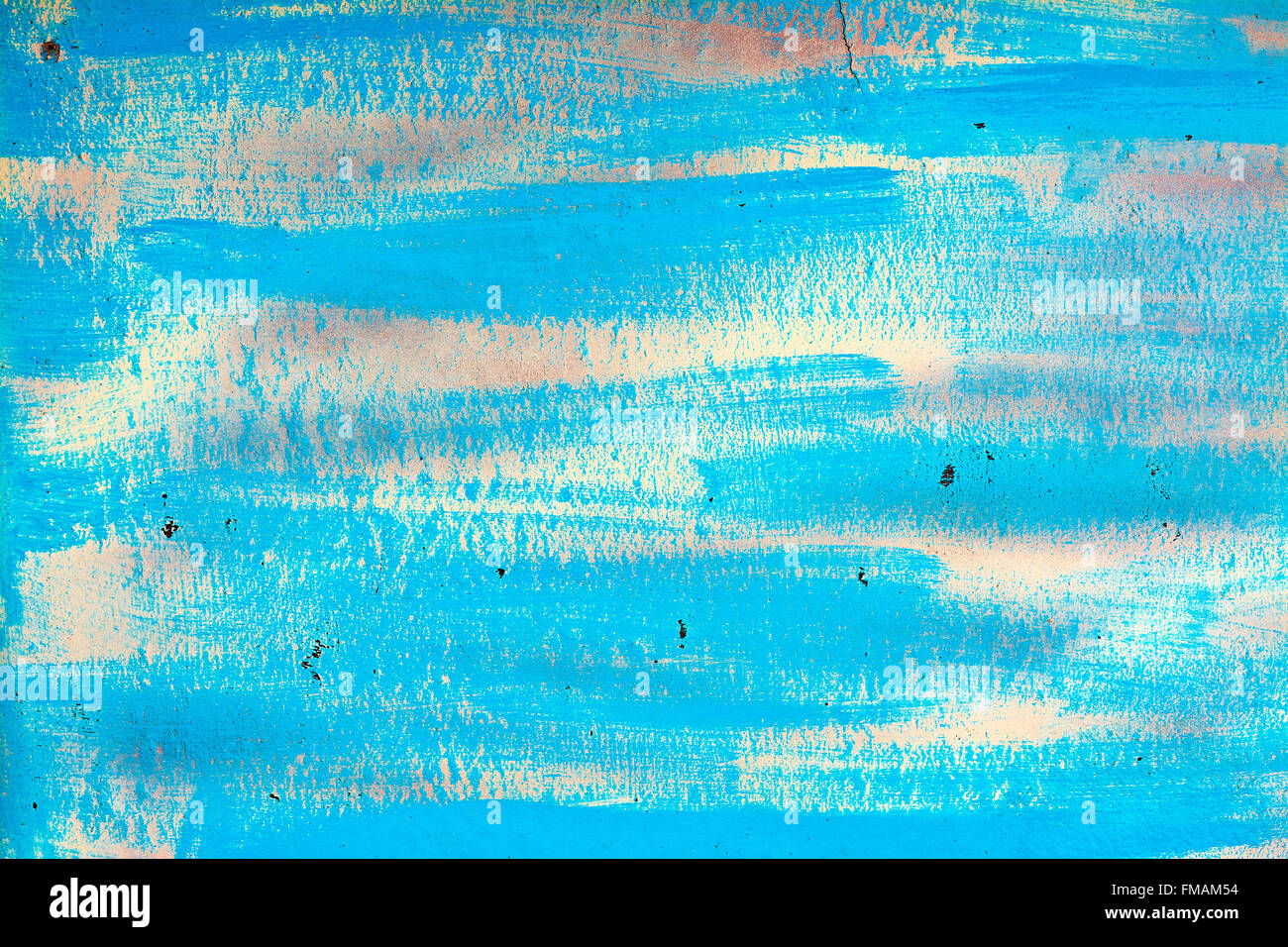 Cyan hellblau und grau malen Textur mit Flecken. Stockfoto