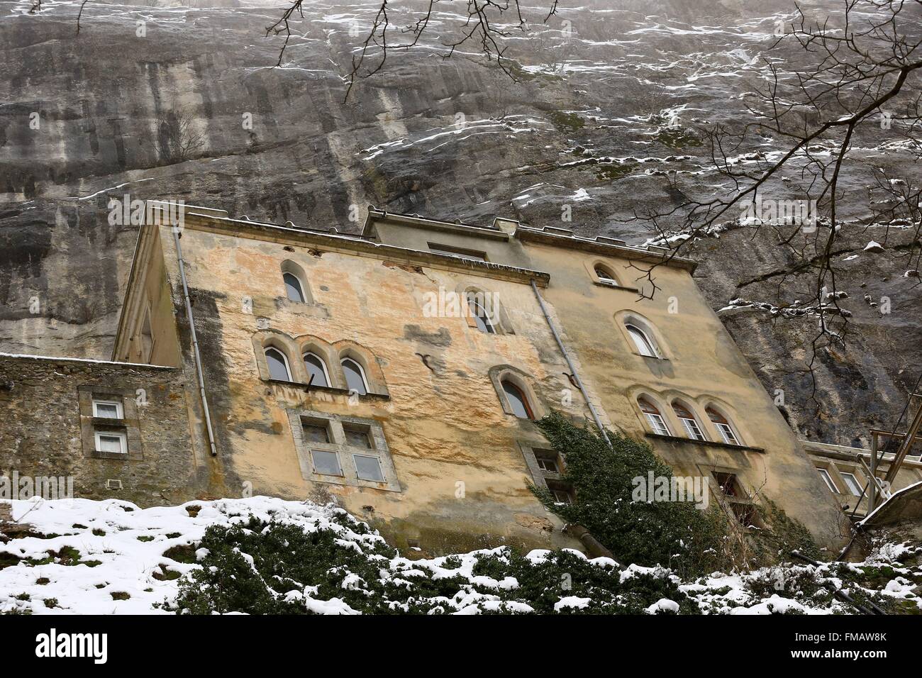 Frankreich, Var, Provence Verte, La Sainte-Baume Massivs, die Sainte-Marie-Madeleine-Grotte Stockfoto