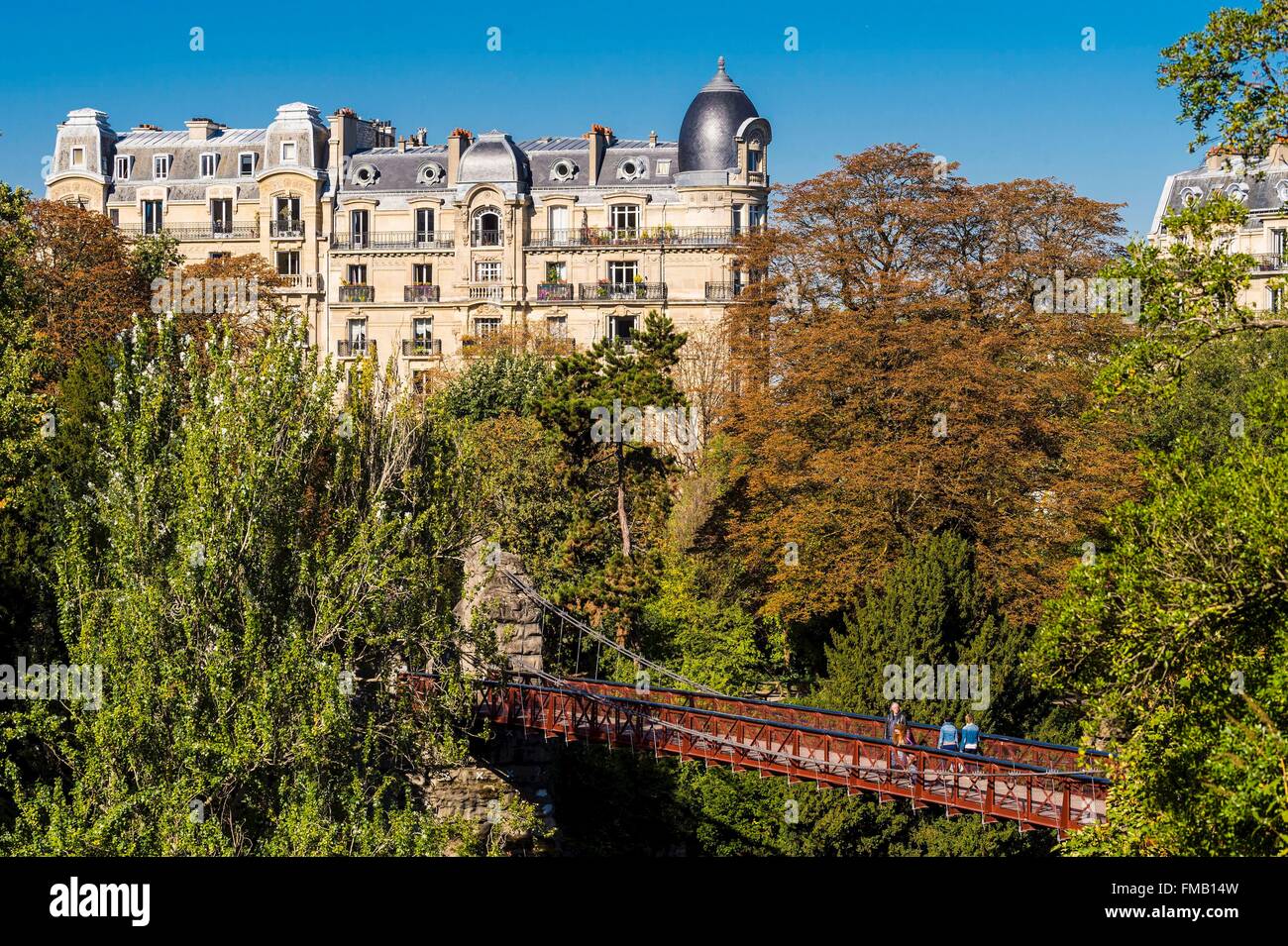 Frankreich, Paris, Park Buttes Chaumont Stockfoto