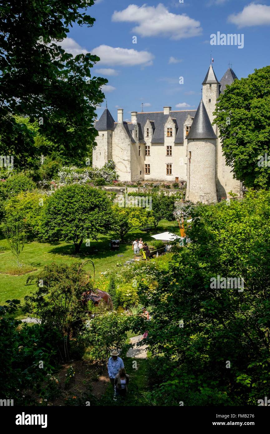 Frankreich, Touraine, Indre et Loire, Lemere, Burg des Schlosses 15 Jh. Stockfoto