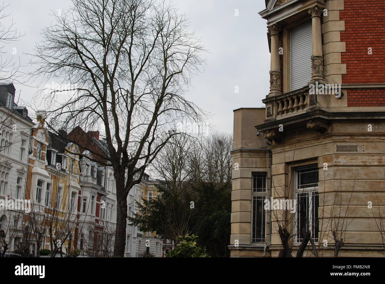 Altbauten in der Südstadt in Bonn, Deutschland Stockfoto