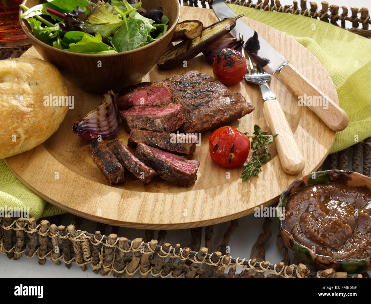 BBQ Rock steak Stockfoto