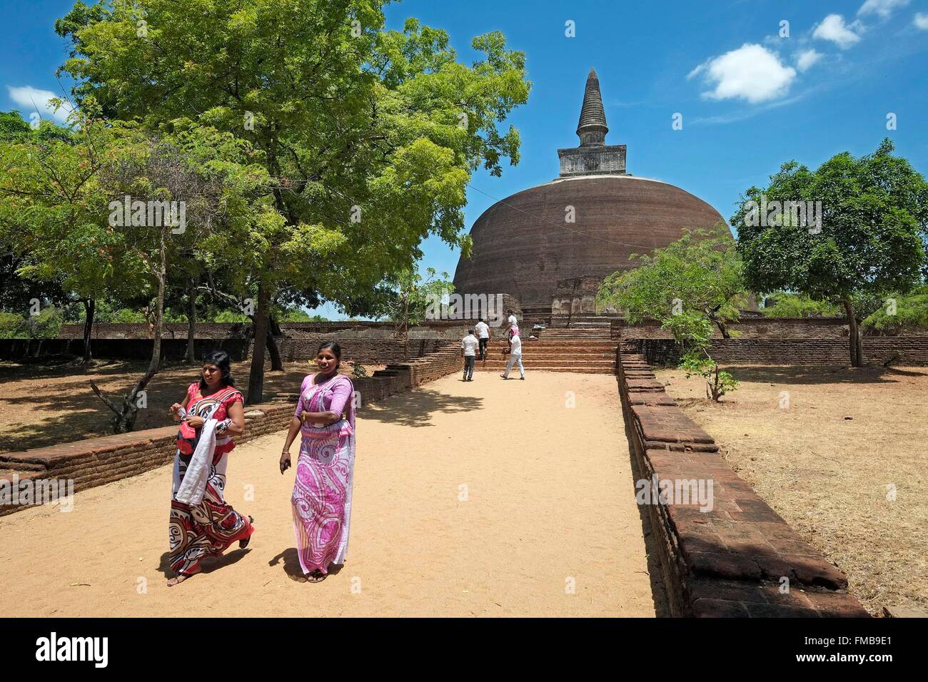 Sri Lanka, North Central Province, Polonnaruwa, der Rankoth Vehera Stupa, Polonnaruwa, die Altstadt ist als Weltkulturerbe Stockfoto