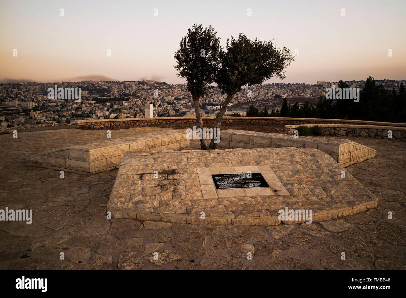Israel, Galilea, Nazareth, die Stadt seit der Ort sollte durch die Versuchung Christi Stockfoto