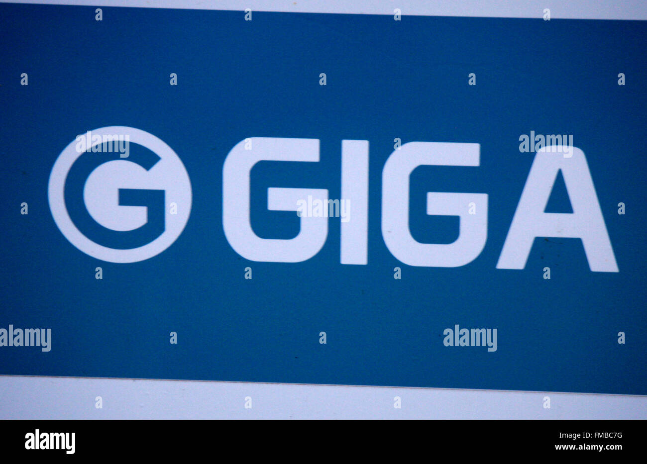 Markenname: "Giga", Berlin. Stockfoto