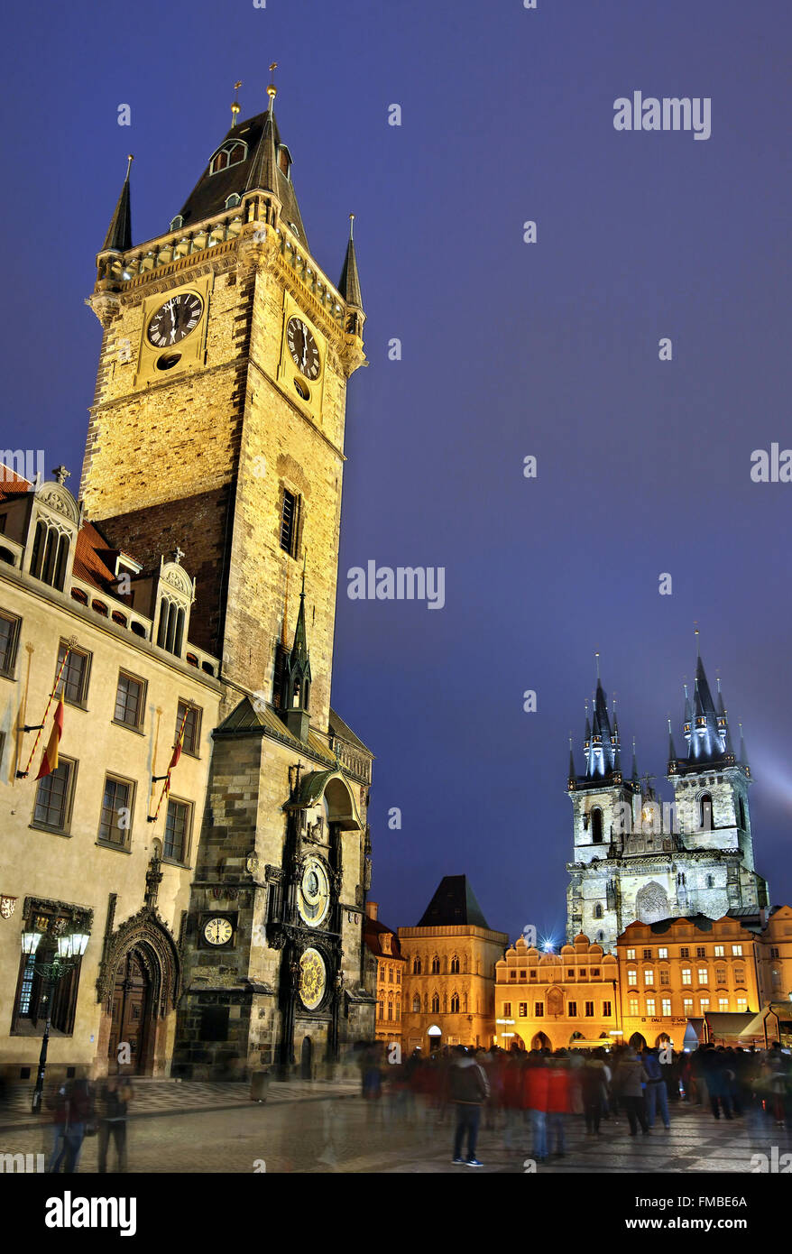 Marktplatz der Altstadt, Stare Mesto (Altstadt), Prag, Tschechische Republik. Stockfoto