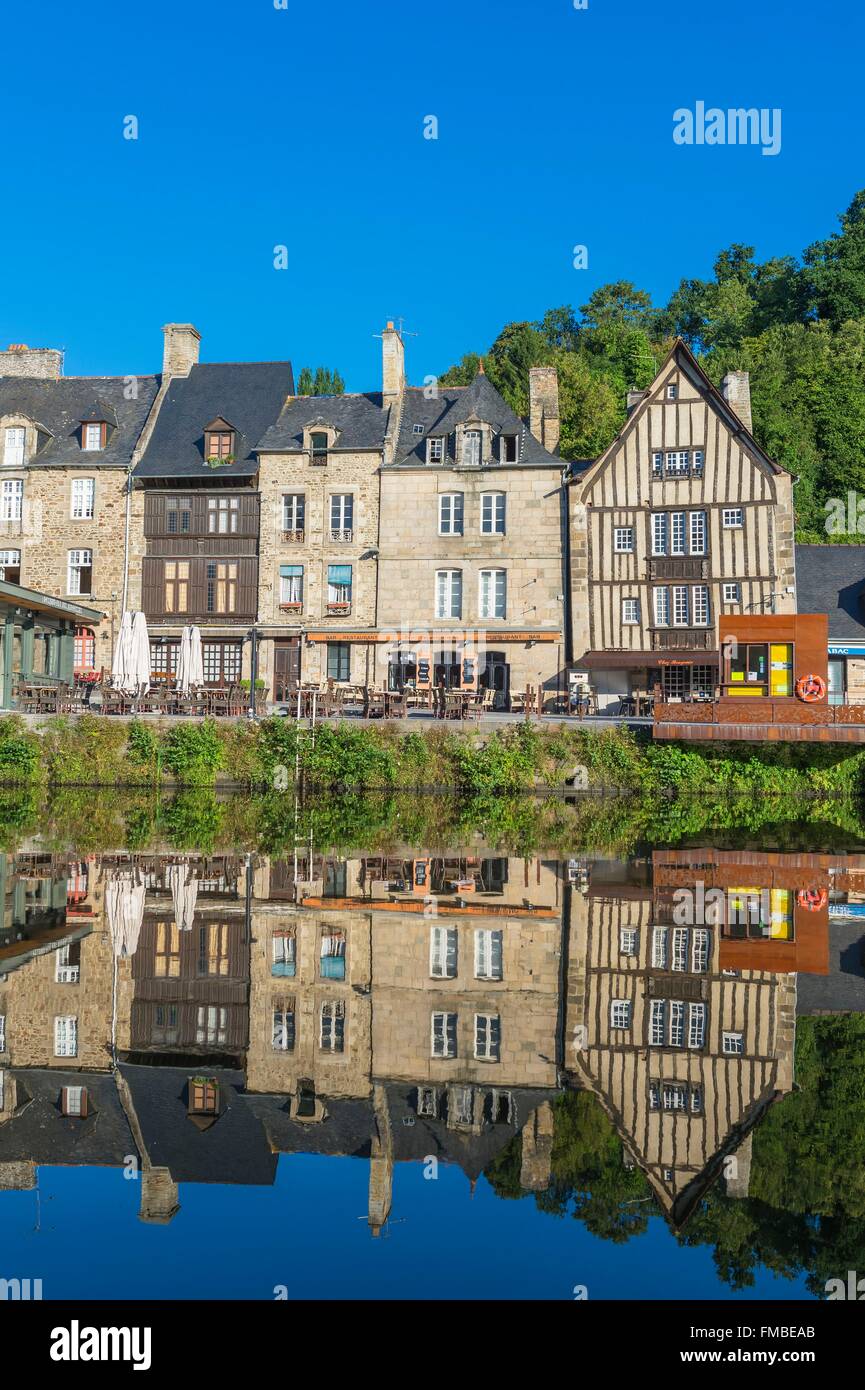 Frankreich, Côtes d ' Armor, Dinan, Dinan Hafen Fluss Rance Stockfoto