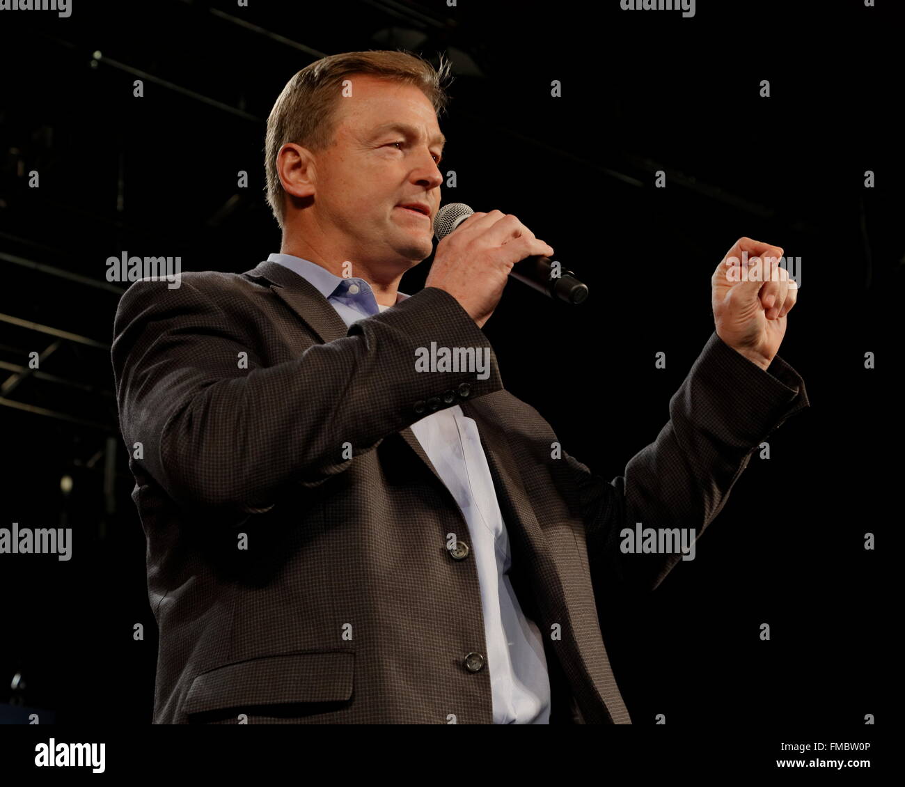 Marco Rubio hält Kampagne Rallye im Texas Station, Dallas Ballroom, North Las Vegas, NV. Stockfoto