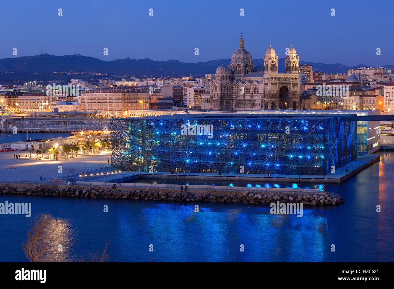 Zone Euromediterranee MuCEM, Museum of Civilization in Europa und dem Mittelmeerraum, R., Marseille, Bouches-du-Rhône, Frankreich Stockfoto