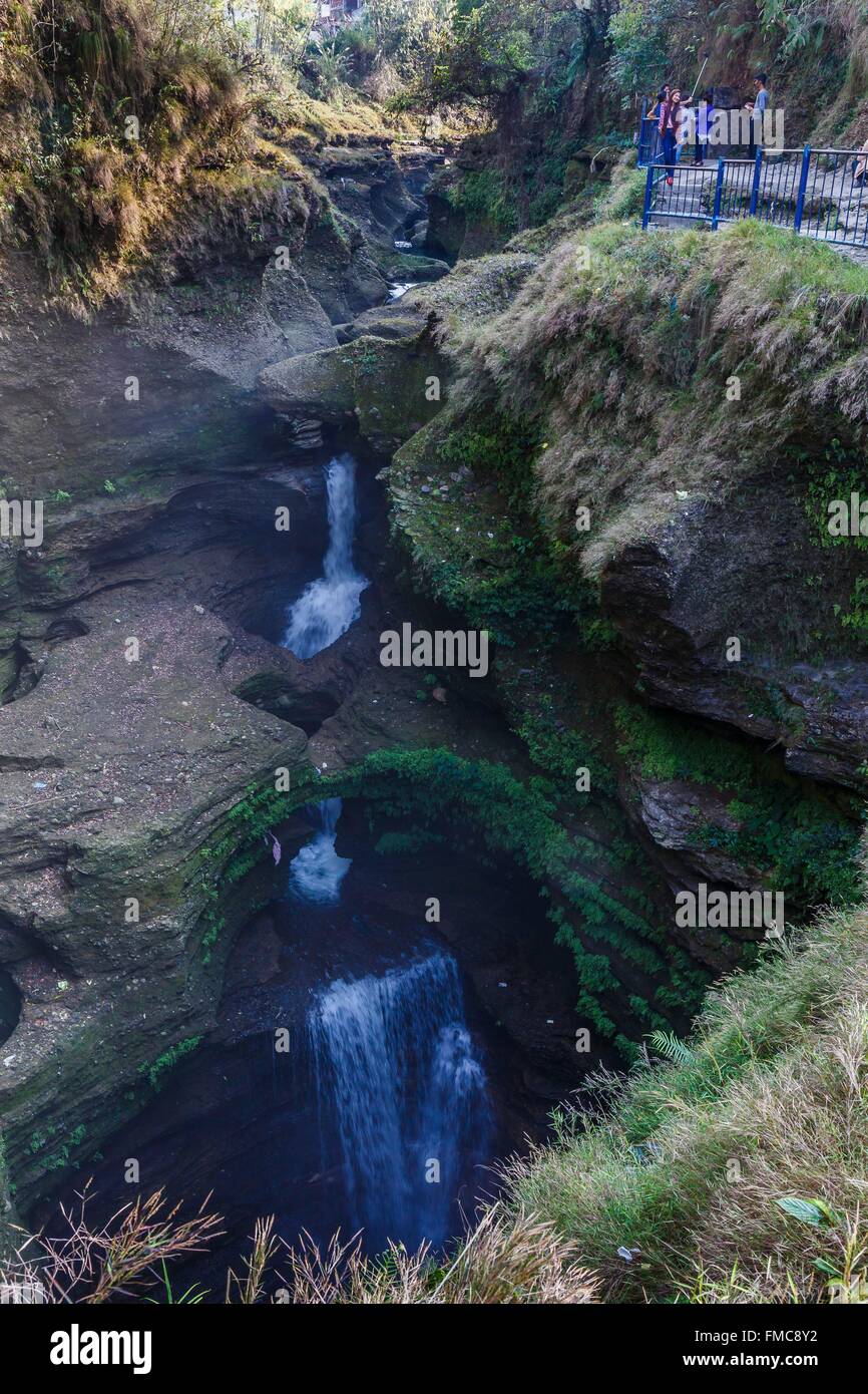 Nepal, fällt Gandaki Zone, Pokhara, Devi Stockfoto