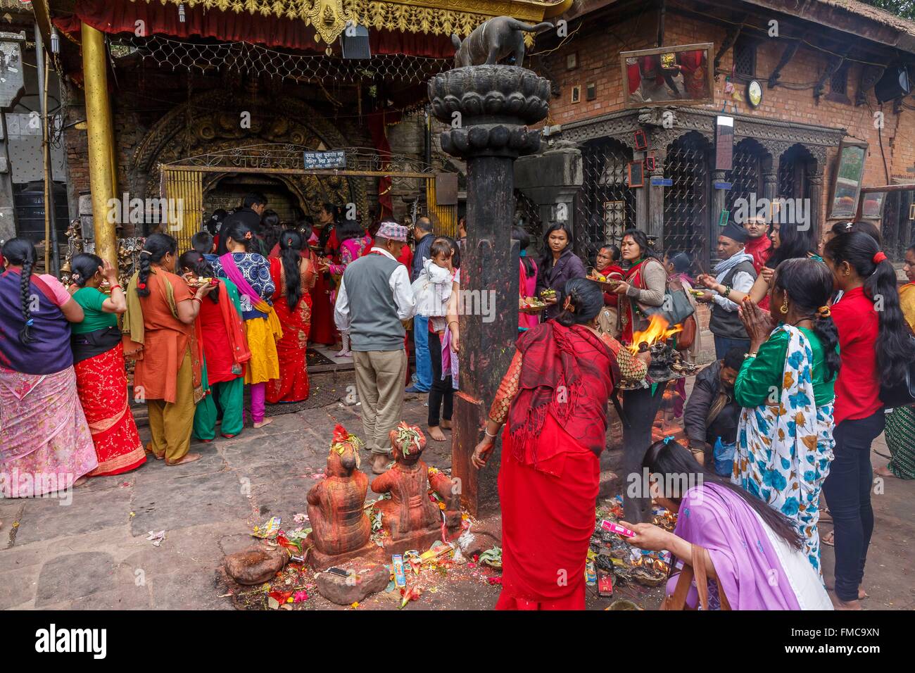Nepal, Bagmati Zone, Suryabinayak, Ganesha mandir Stockfoto