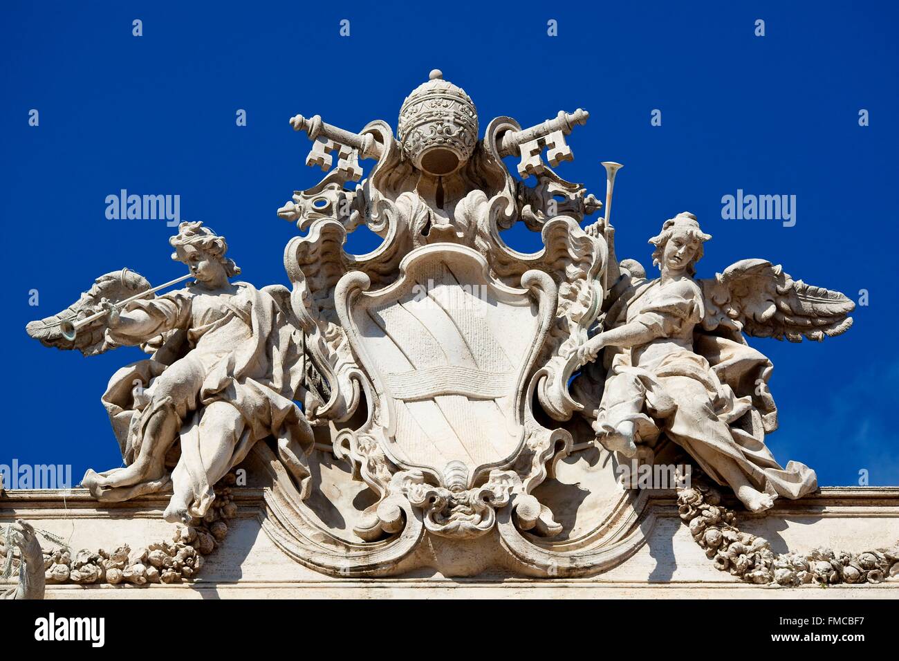 Italien, Latium, Rom, Altstadt Weltkulturerbe der UNESCO, Trevi-Brunnen Stockfoto
